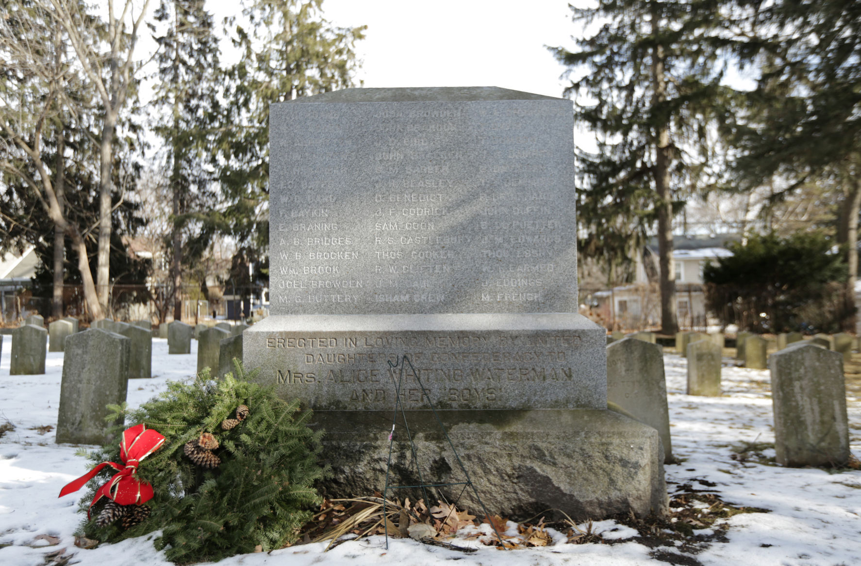 Confederate monument detail